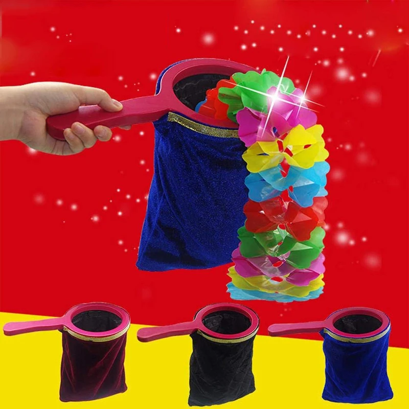 

Sell Hotting High Quality Amazing Funny Empty Bag Illusion Magic Prop Magician Trick Tool Kid Child Puzzle Toy Magic Trick Prop