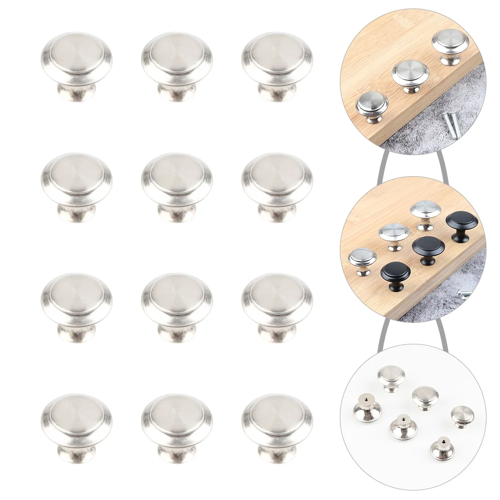 

20pcs Cabinet Round Knobs Single Hole Drawer Furniture Door Knobs Without Screws