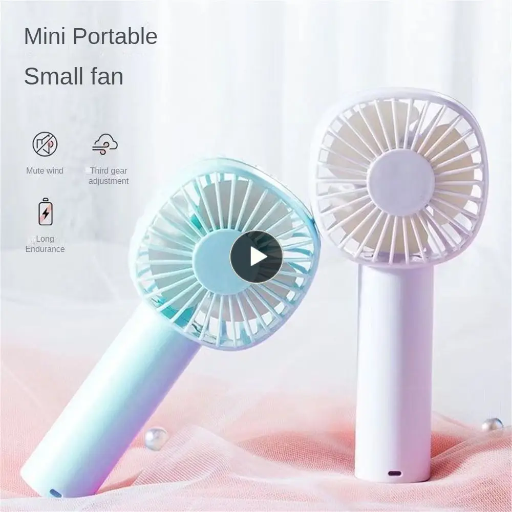 

3 Gears Fans For Home Usb Rechargeable Electric Fan Portable Hand-held Pocket Small Fan Large Wind Mute