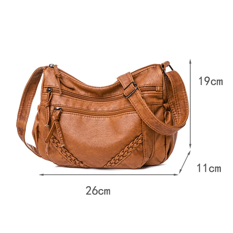 Винтажная сумка на плечо для женщин дизайнерский мессенджер из