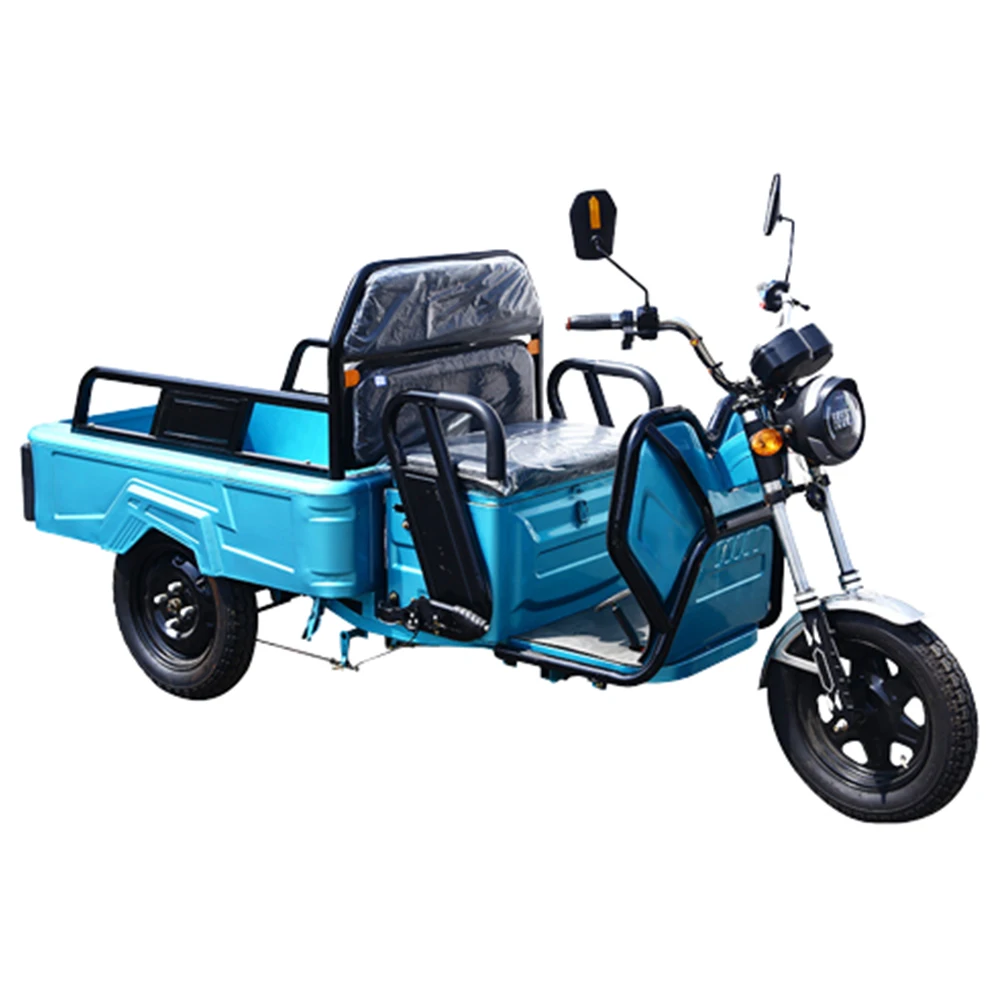 

60v20ah Electro-Tricycle Lithium Battery Trike Adult Pull Goods Mobility Scooter Hydraulic Damping Anti-Skid Grip