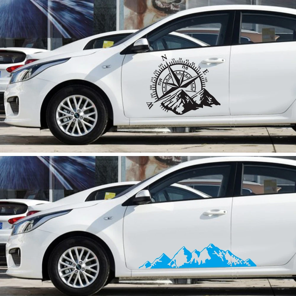 

2 шт., виниловые наклейки на дверь и окно автомобиля