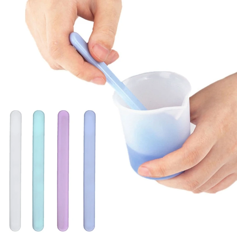 

Flat Silicone Stir Stirring Rod Reusable Resin Tools DIY Crafts Mixing Stirer for Mixing Resin Epoxy Liquid Paint