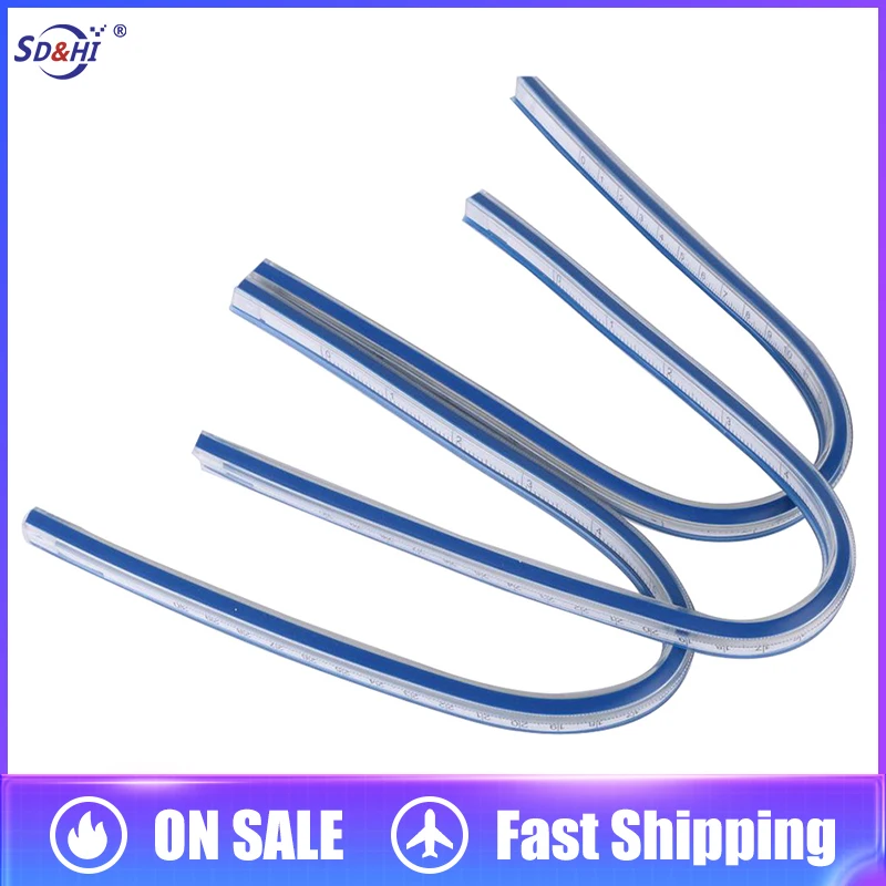 

1Pc Flexible Curve Ruler Drafting Drawing Measure Tool Soft Plastic Tape Measure Ruler Sewing Accessories School Tools 30cm