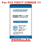 Аккумулятор LOSONCOER BL9204 на 2600 мАч для FLY FS517 Cirrus 11BL9204 FF.02.522F04 FS517