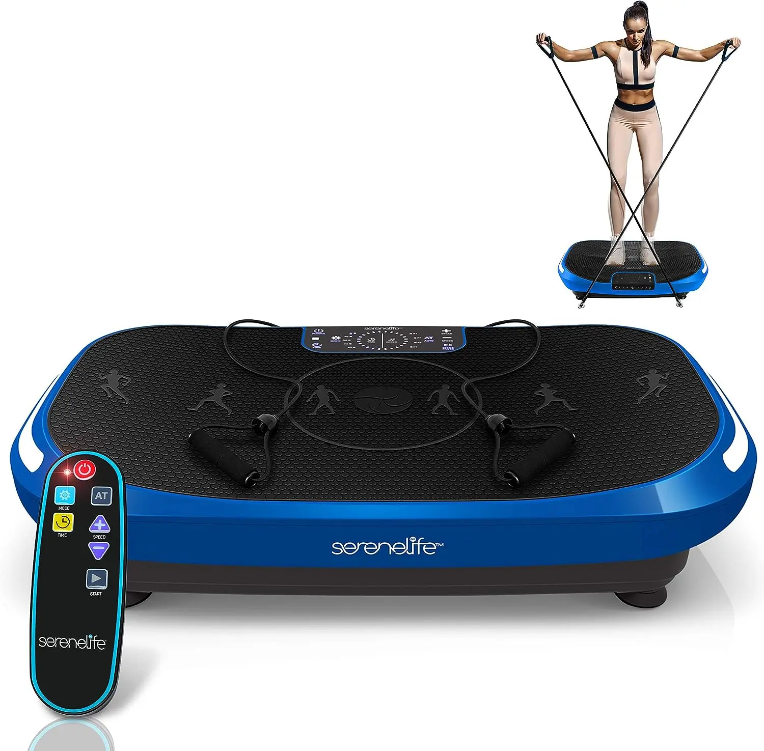 

4D Vibration Plate Exercise Machine- Vibrating Platform Exercise Passive Workout Trainer- Whole Body 3 Motor 4D Motion Technolog