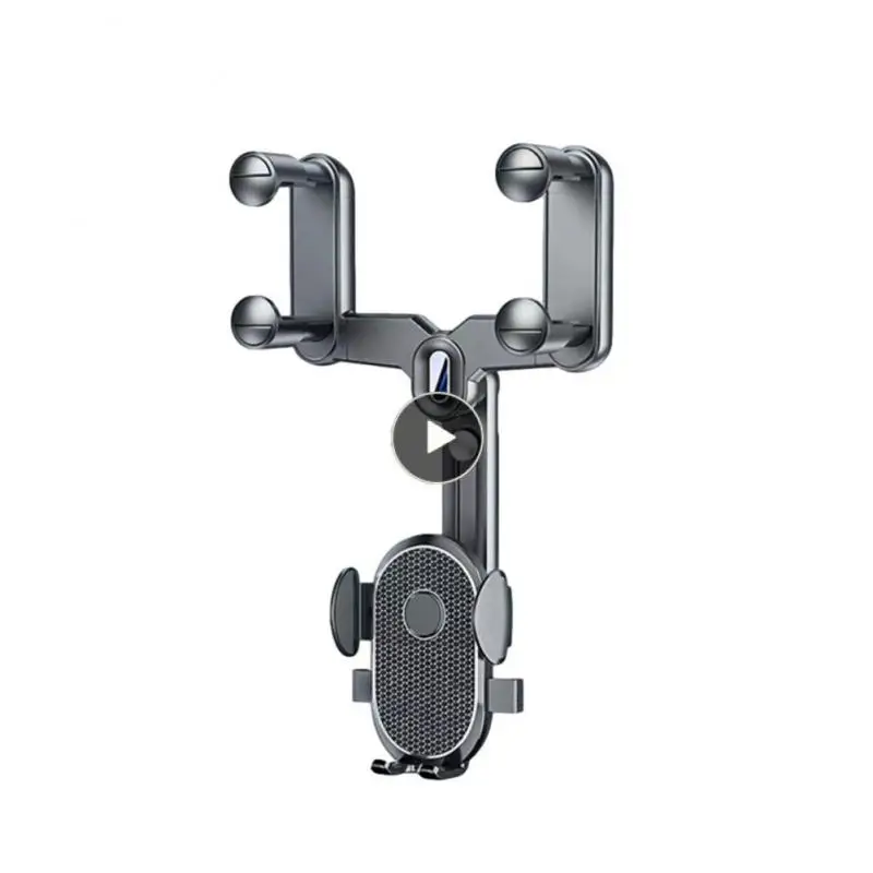 

Anti-shake Car Phone Holder Foldable Adjustment Car Rearview Mirror Mount 360 Degree Rotation Multifunctional Universal