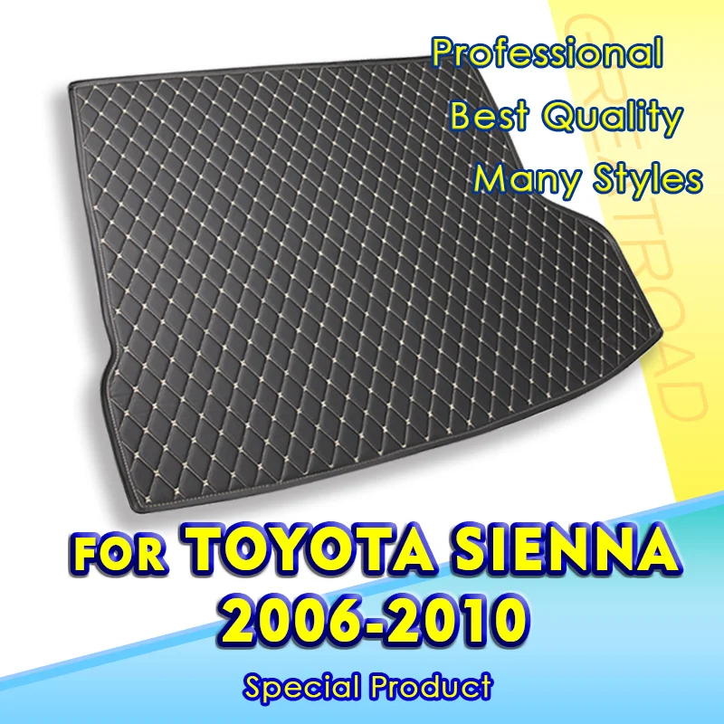 

Коврик для багажника автомобиля для Toyota Sienna 2006 2007 2008 2009 2010-2006, подкладка для груза, коврик, аксессуары для интерьера, крышка