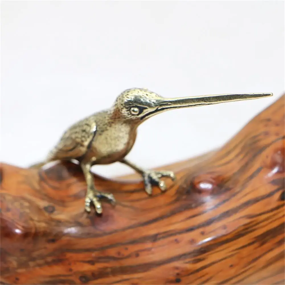 

Bird Ornament Eco-friendly Streamlined Vintage Solid Core Woodpecker Ornament Woodpecker Ornament for Office