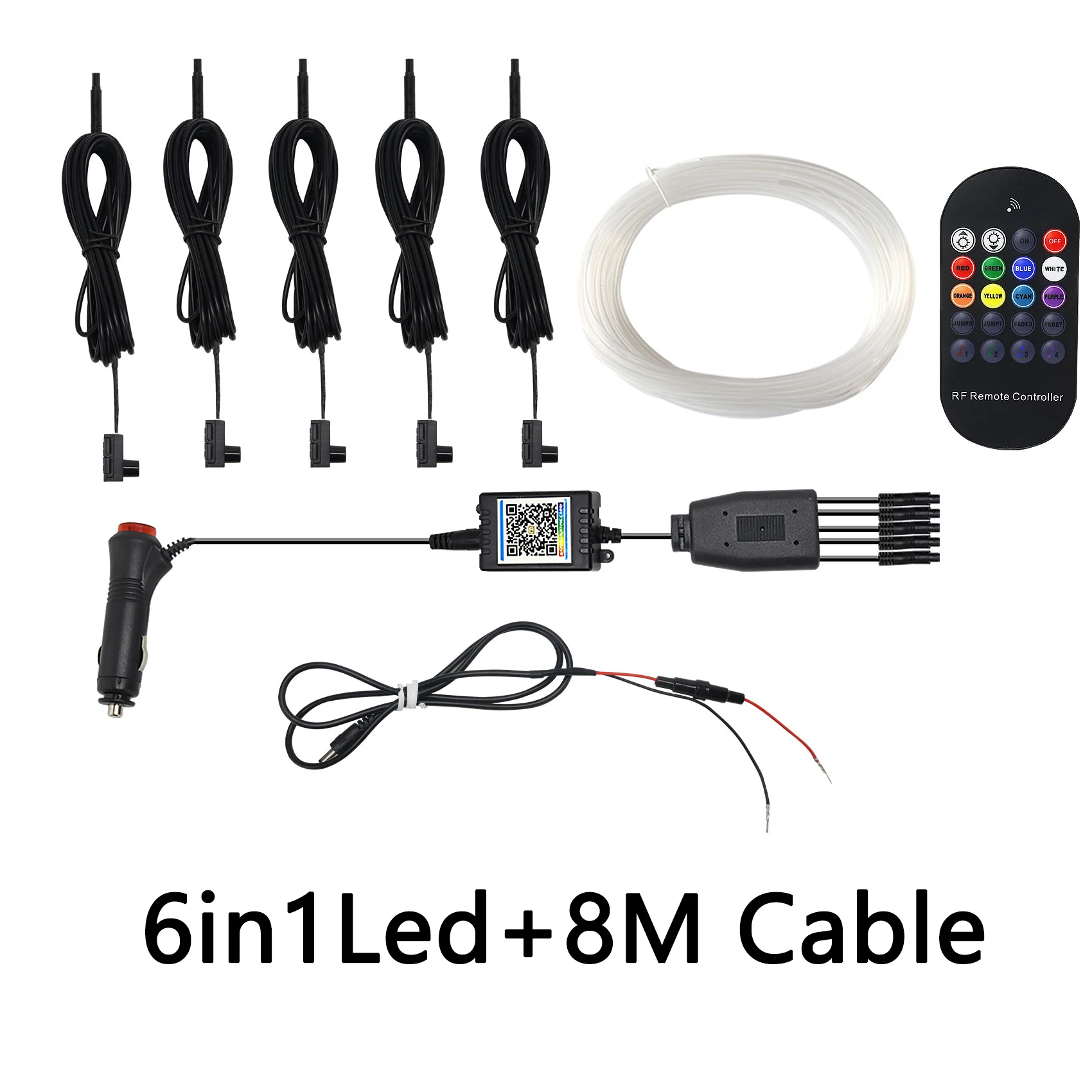 12 В постоянного тока 1 5 Вт Φ источник RGB лампочка-излучатель с оптоволоконным