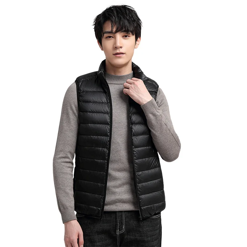 Meilly Gecko 2022 Trend Autumn And Winter Stand Collar Thin Keep Warm Cold Protection Male White Duck Down Down Jacket