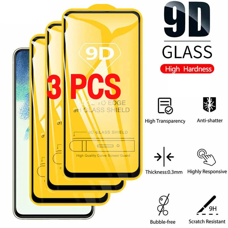 

3Pcs 9D Tempered Glass For Xiaomi Redmi Note 8 Pro 9S 11S 10S 10T 9T 8T 10 9 8 7 11 Pro Plus Redmi Note 4 4X 6 Pro S2 5 Plus