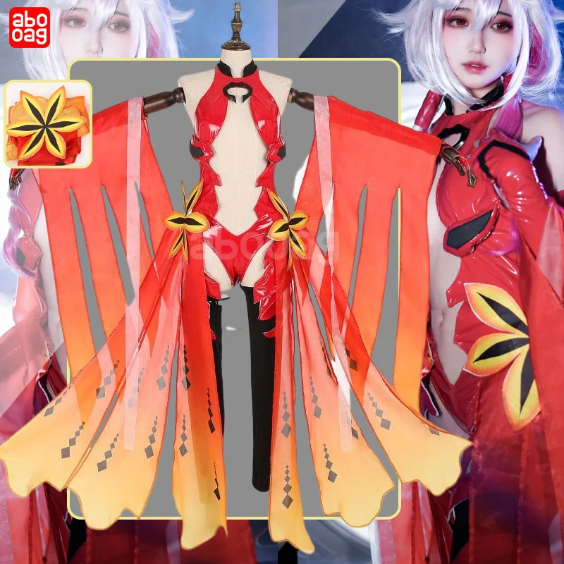 

Inori Anime Cosplay Costume Guilty Crown Egoist Yuzuriha Cosplay Goldfish Red Sexy Jumpsuits Fighting Uniform Halloween For Suit