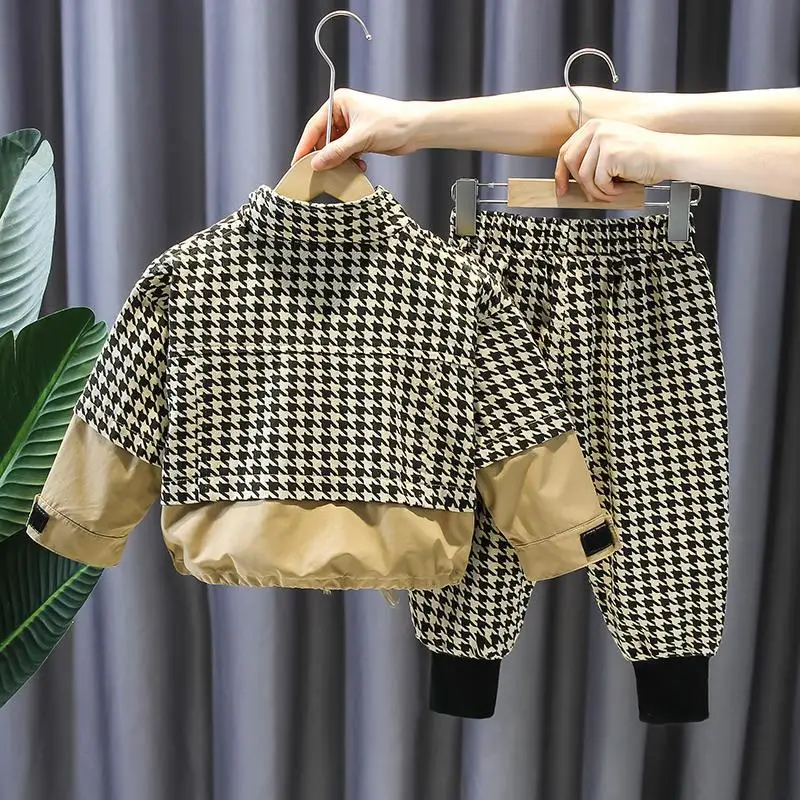 Children's Clothing Boys Spring Clothing Two-Piece Set 2022New Boyish Look Children's Spring and Autumn Fashionable Clothes Suit