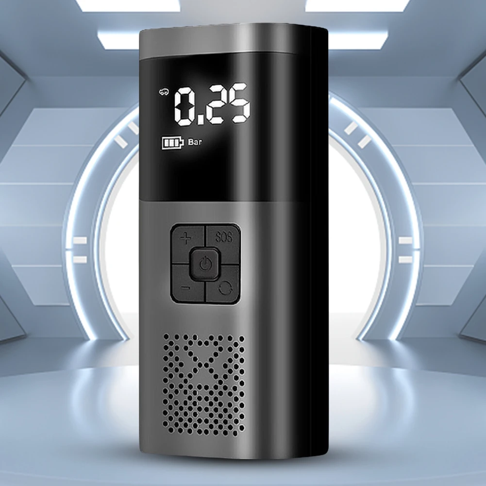 Мини-автомобильный воздушный компрессор портативный цифровой насос для