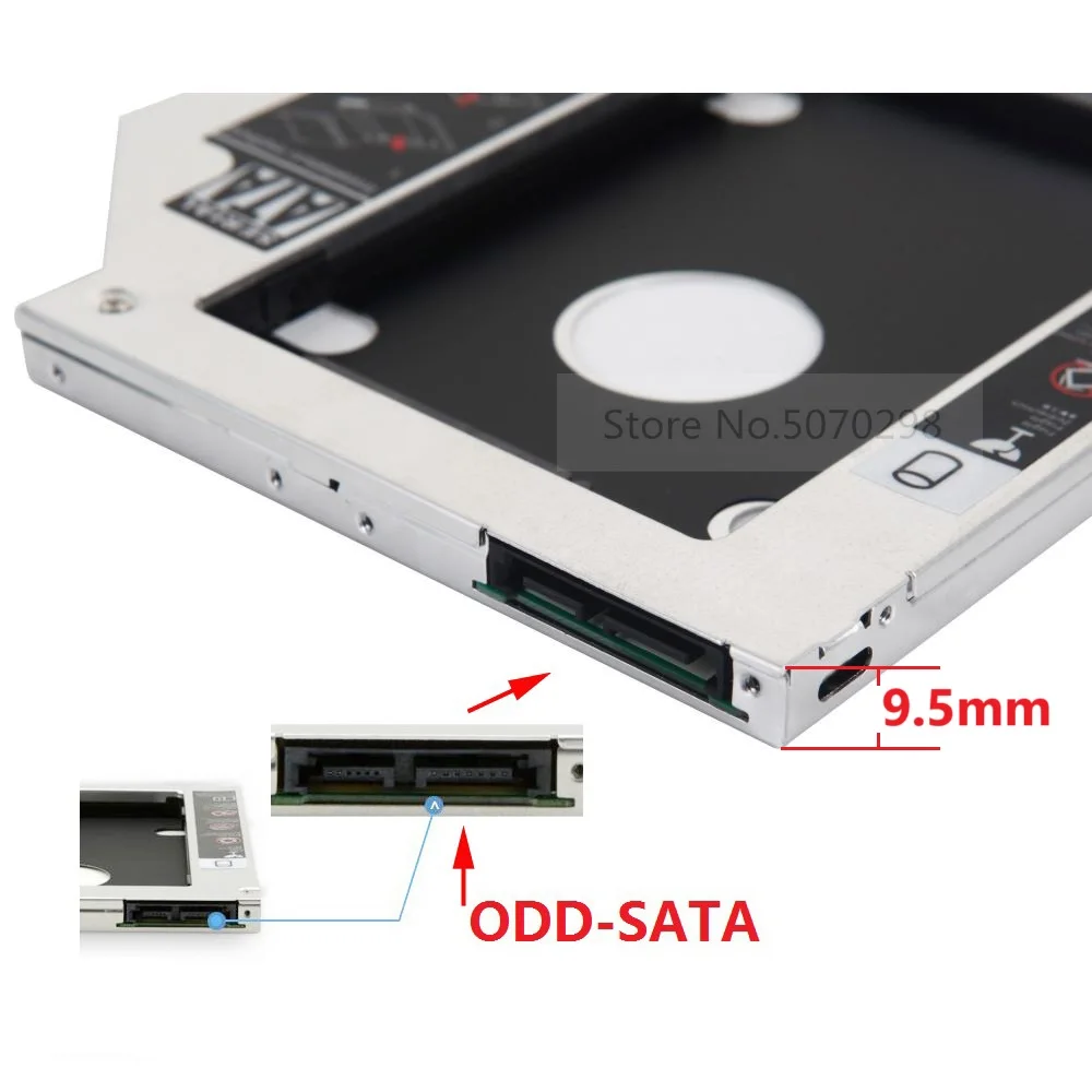 SATA 9 5 мм 2-й жесткий диск SSD оптический отсек Caddy рамка кронштейн для ASUS PRO Q551LB P2430UJ