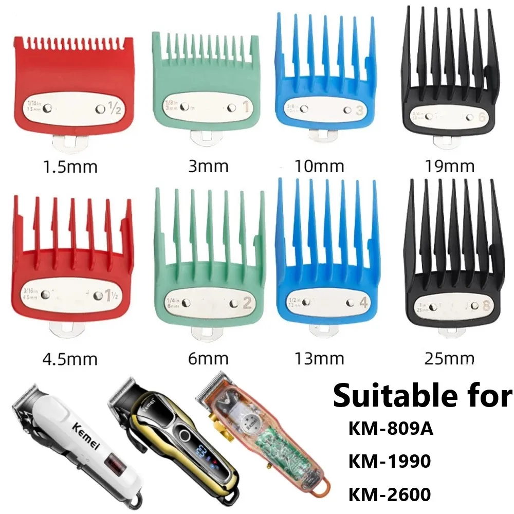 

Hair Clipper Limit comb Tools Barber Replacement Kit for Cutting Head professional Hair Clipper Colorful Limited Comb 2/8 PCS