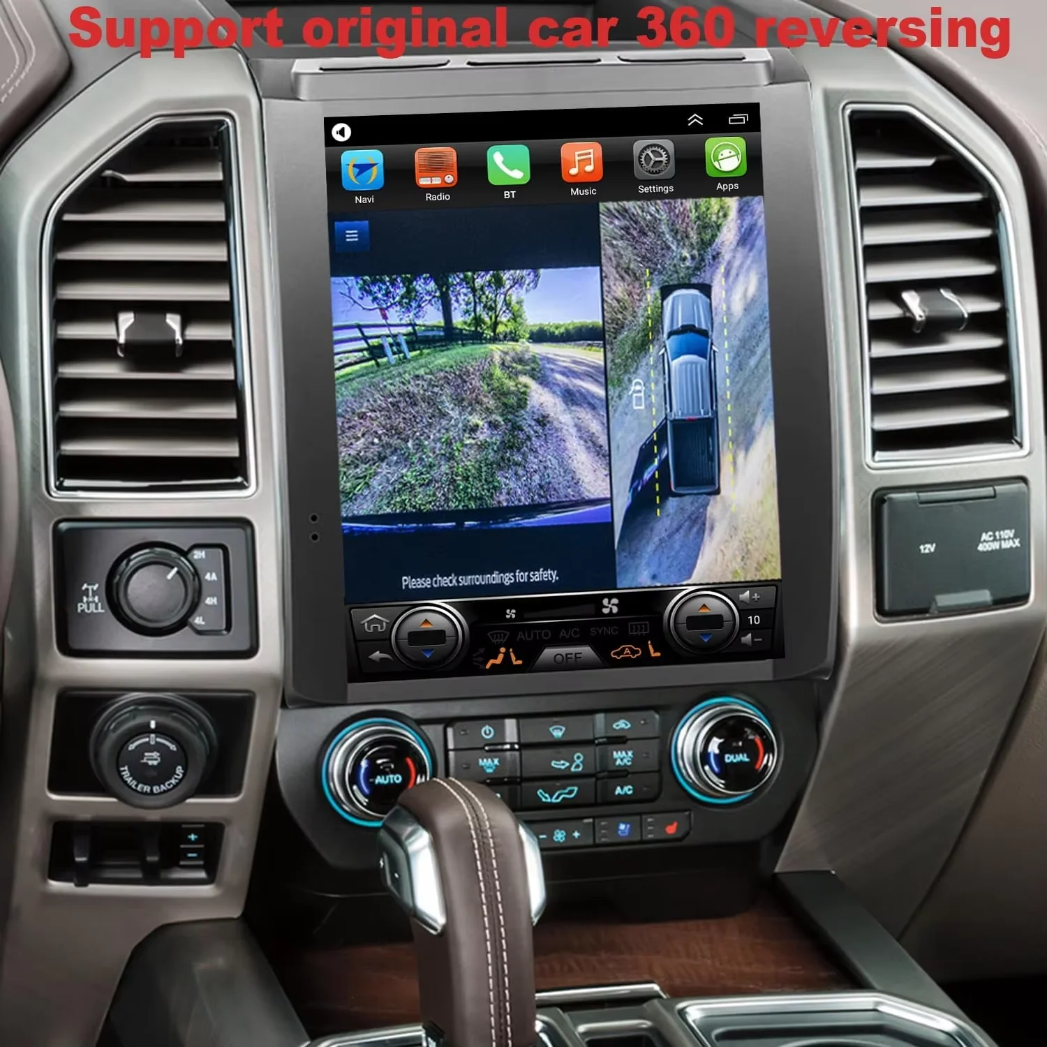 Carplay 12 1-дюймовый для Ford F150 F250 F350 2015-2022 Android 13 автомобильный экран GPS стерео