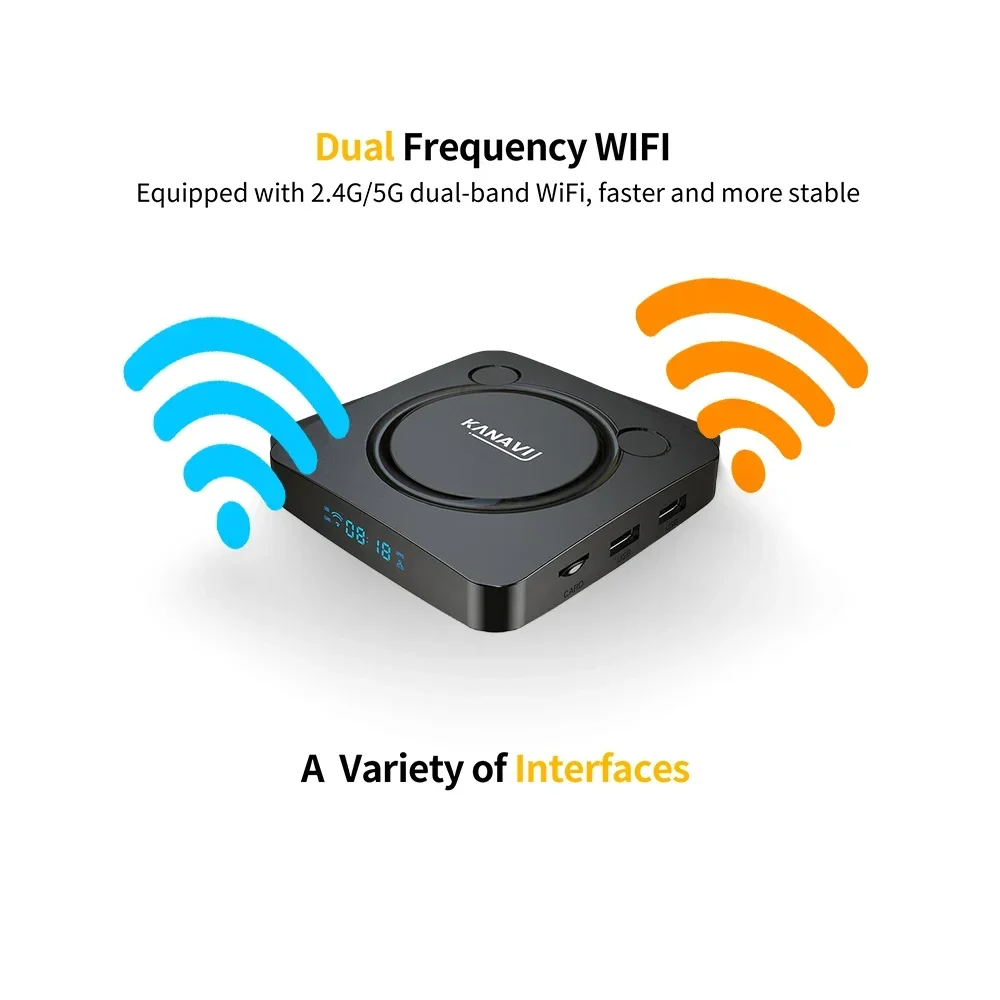 Android13 Smart TV Box Kanavi Amlogic S905W2 4K HD поддержка двойной Wi-Fi