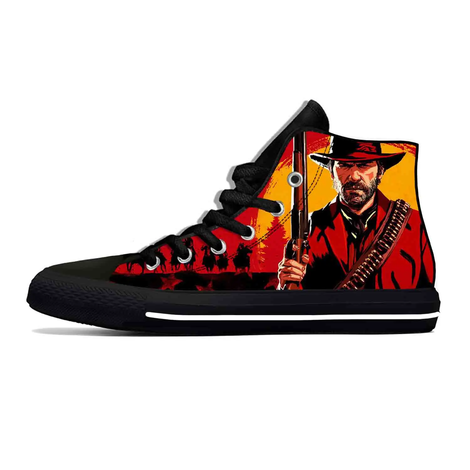 

Red Dead Redemption RDR2 Anime Cartoon Game Funny Casual Cloth Shoes High Top Lightweight Breathable 3D Print Men Women Sneakers