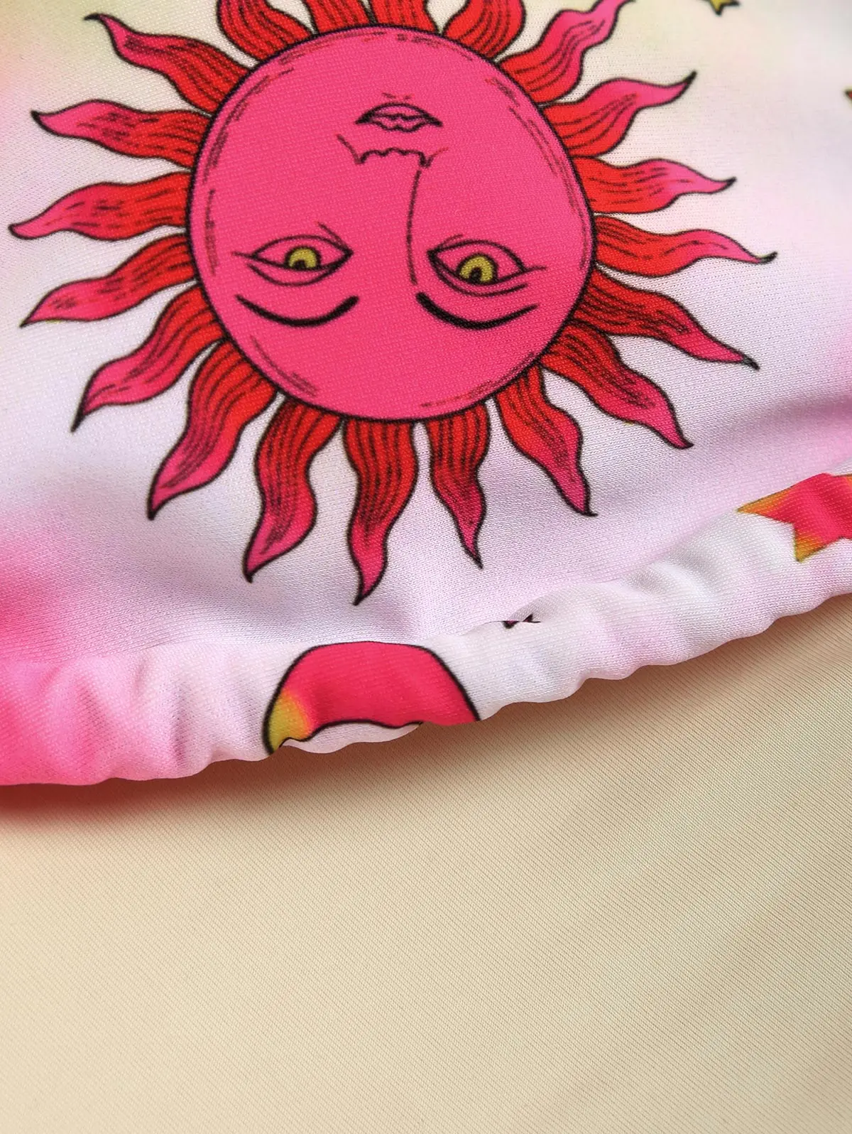 ZAFUL Купальник бикини с лямкой на шее и звездами Солнца Луны