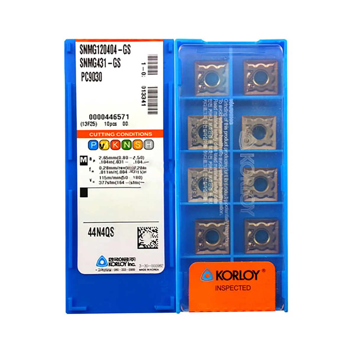 

KORLOY 100% Original SNMG SNMG12 SNMG120408 SNMG120412 HA H01 Medium Roughing Carbide Turning Inserts Turning Tools