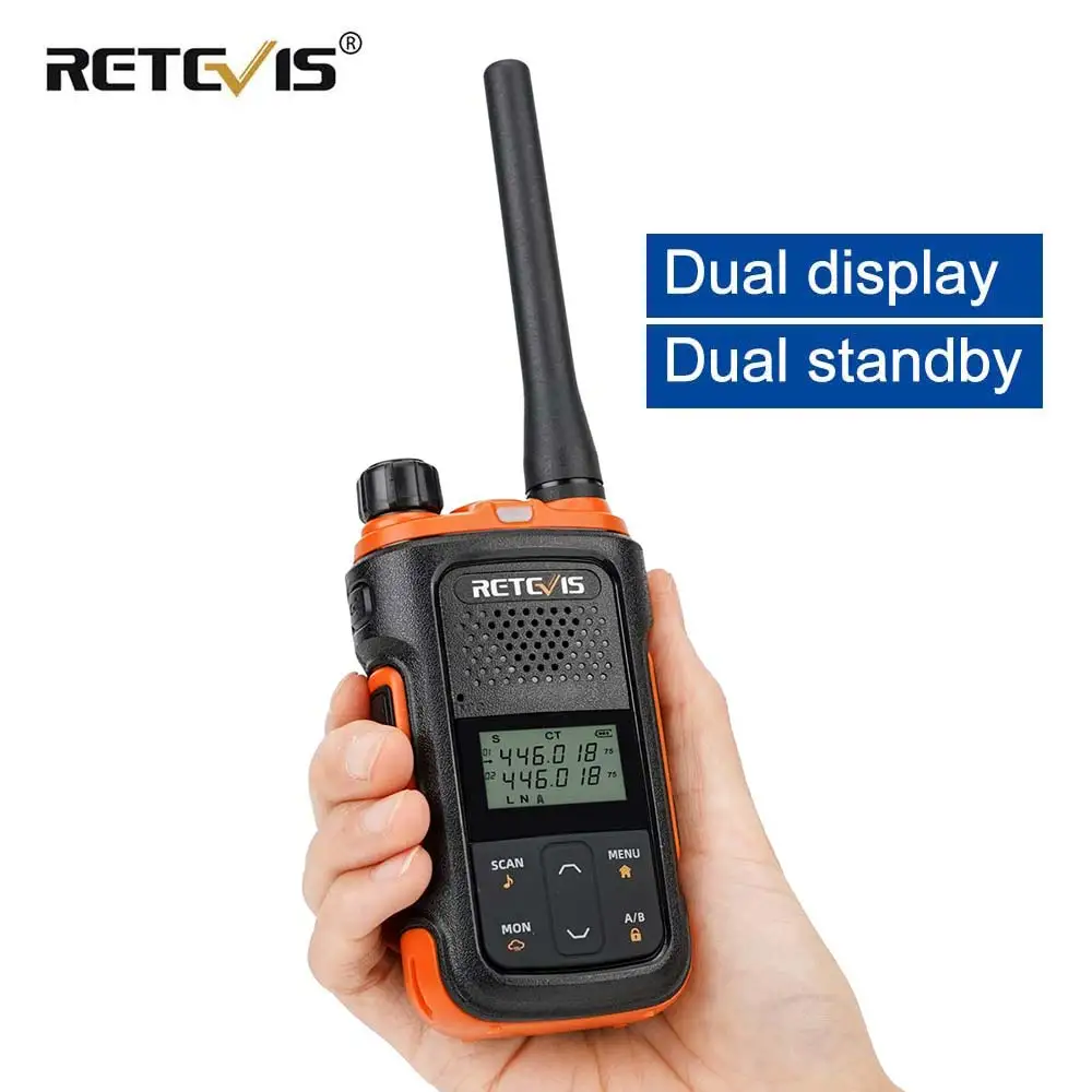 retevis walkie talkie long range mini two way fm radio rb627b walkie talkies vox ptt portable radio ht for hunting fishing hotel free global shipping