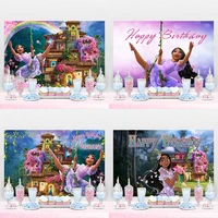 Disney Encanto Maribel Isabella Magic Custom Photography Background Birthday Party Decoration Backdrop Vinyl Cloth Baby Shower