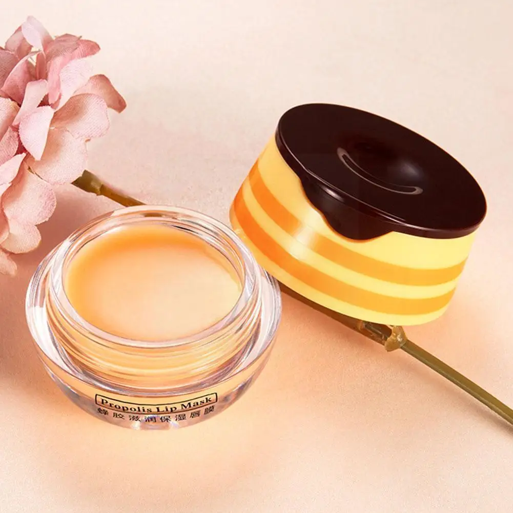 

Natural Propolis Moisturizing Lip Sleep Lip Balm Brush Lip Nourish Lines Lip Care Repair Lip Reduce Anti-crack Wi E4x8