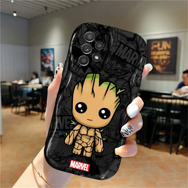 Чехол с героями мультфильмов Marvel Groot Человек-паук для Samsung Galaxy A20 A30 A10 A03 Core A71 A51 4G A50