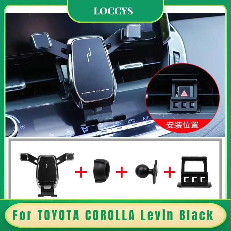 

For Toyota COROLLA LEVIN 2019-2020 Car Mobile Phone Holder Air Vent Mounts Stand GPS Gravity Navigation Bracket Car Accessories