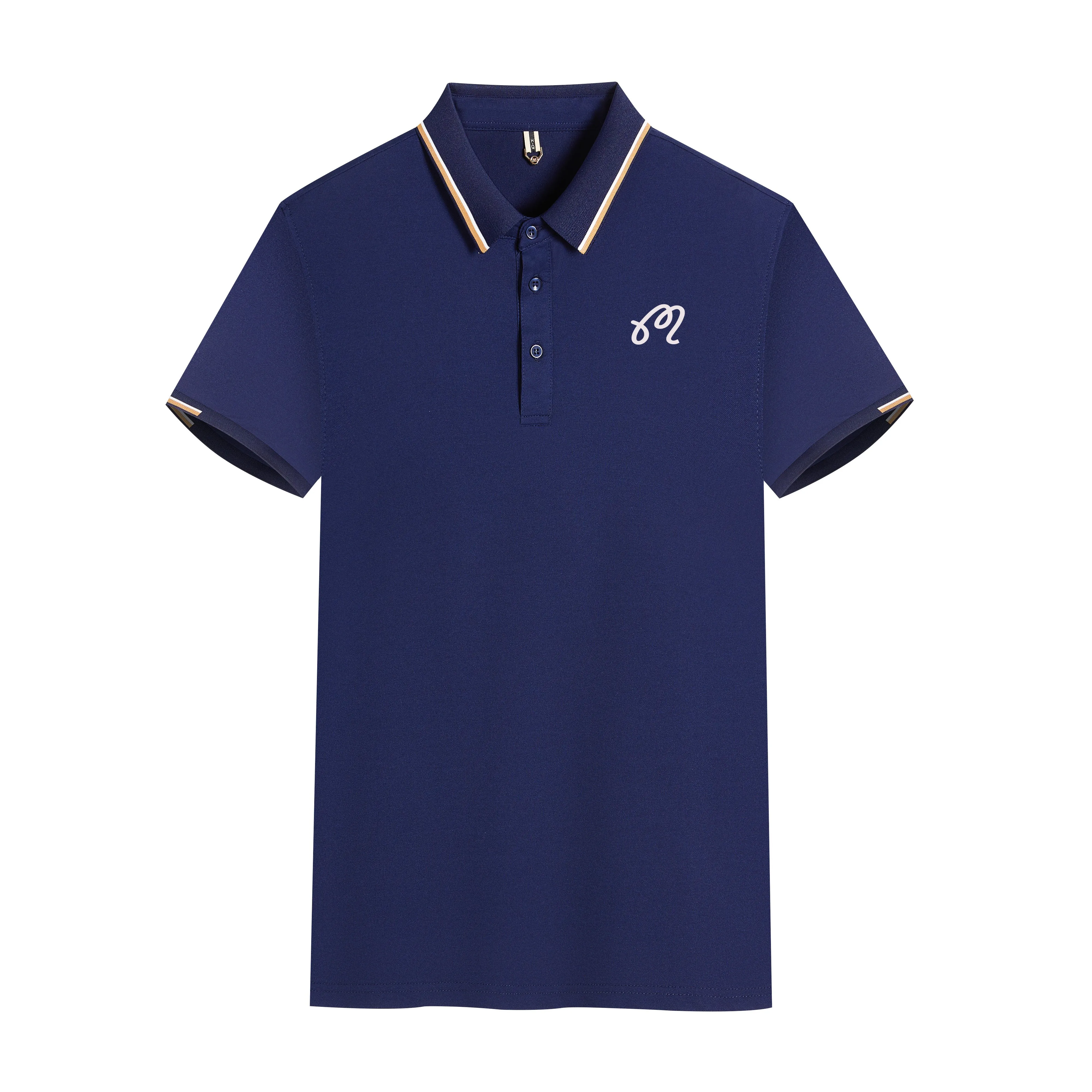 Summer Golf Embroidery Short Sleeve 2023 Men's Casual T-shirt