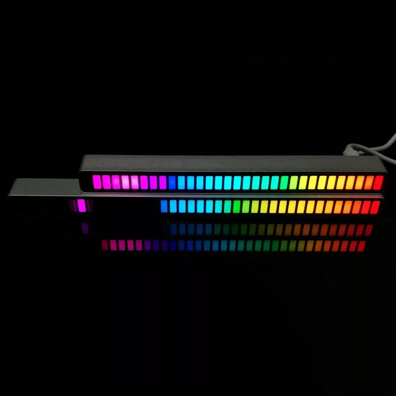 

32/40-bit music sound control pickup level atmosphere light 5V USB aluminum alloy shell STM32F103 chip intelligent algorithm
