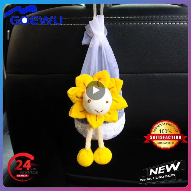 

Car Mineral Crystal Carbon Bag Light Yellow Fashion Automotive Bamboo Charcoal Bag Lace Odor Removal Bamboo Charcoal Bag Cute
