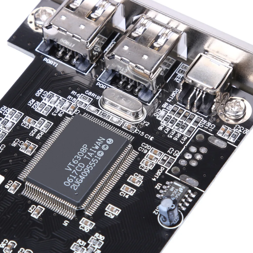 Карта контроллера FireWire 1394a IEEE PCI-E PCI Express 1394 Стабильная высокоскоростная передача данных с кабелем Firewire Карта управления Pcie (art.: 3920d463fa234) - 3920d463fa234