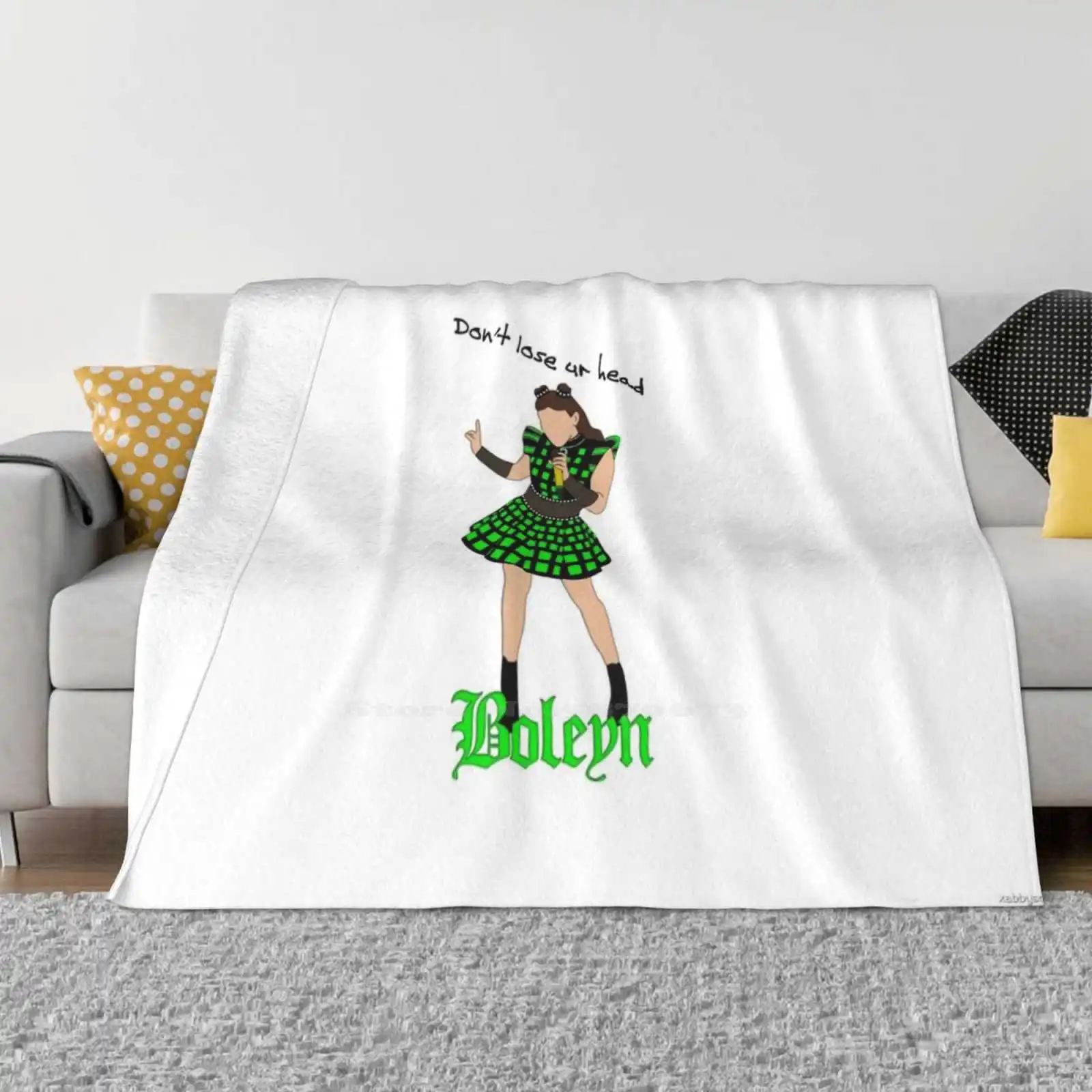 Six The Musical ~ Boleyn Мягкое теплое одеяло Anne Theatre Dont Lose Your Head Millie Oconnell