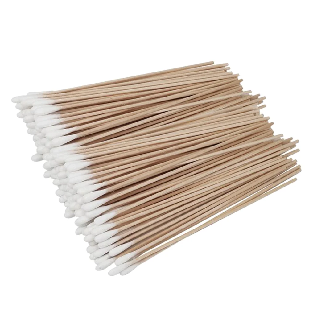 

Cotton Swabs Stick Cleaning Makeup Single Natural Friendly Sticks Applicators Applicator Oil Tipped Handles Wooden Wood Swab Tip