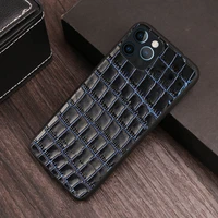 luxury crocodile texture genuine leather case for iphone 13 11 pro max 13 mini 12 pro max 11 pro xs max xr 8 plus se 2020 cover