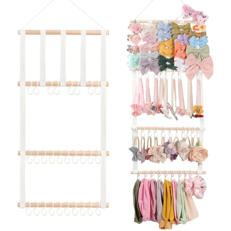

Headband Holder Hair Bow Organizer Set Home Bedroom Wall Decoration