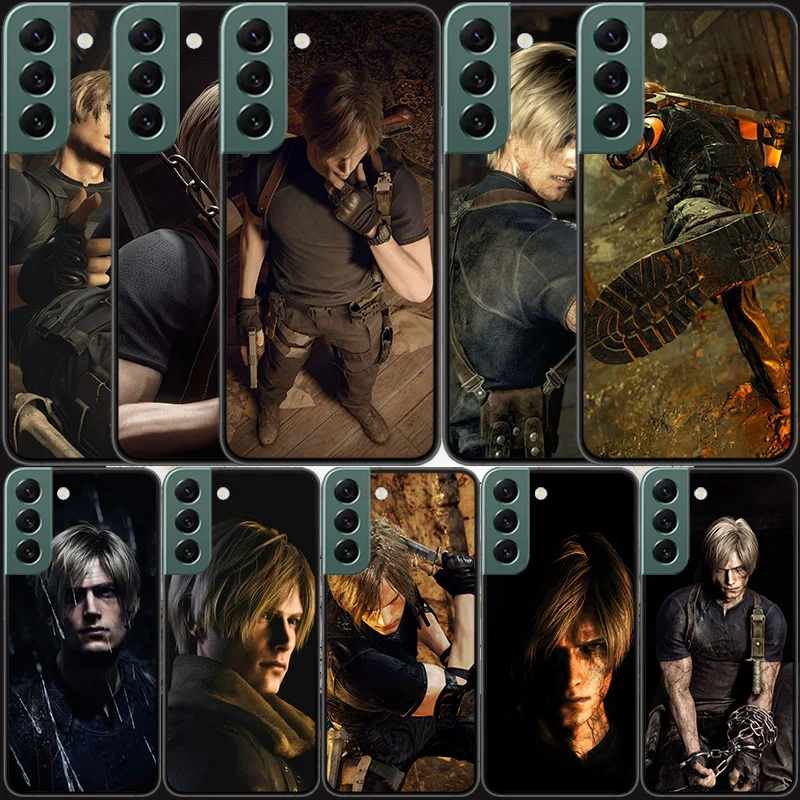 Чехол Leon Kennedy Resident Evil 4 для Samsung Galaxy S24 S22 Ultra S21 Plus S20 S23 FE чехол S10 5G S10E S9 силиконовый S