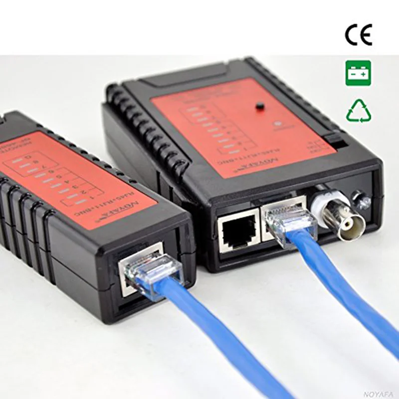 Горячая Распродажа стандартный Тестер кабеля локальной сети RJ45 POE RJ11 телефонный