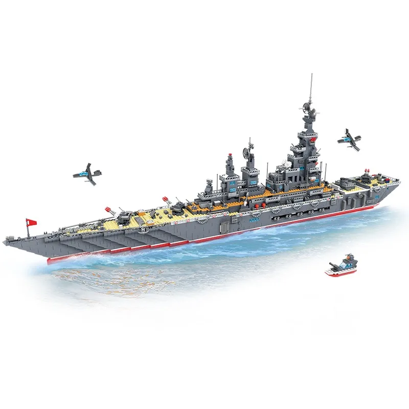 

3151pcs WW2 Military Warships Battleship Collection Building Blocks World War 2 II Bricks Classic Model Kids Christmas Toys