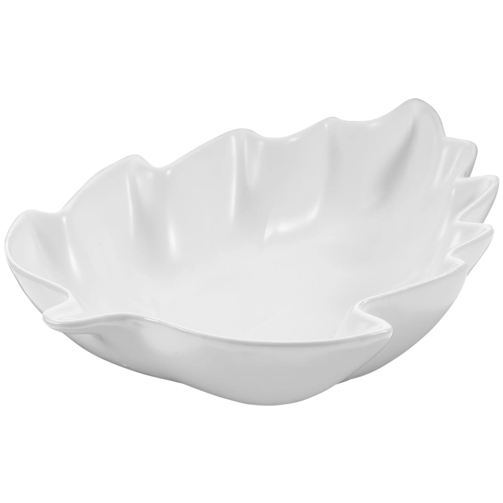 

Desktop Decor Disc Trays Organizing Decorative Bowl Cold Dish Small Plate White Ceramics Fruit Banquet