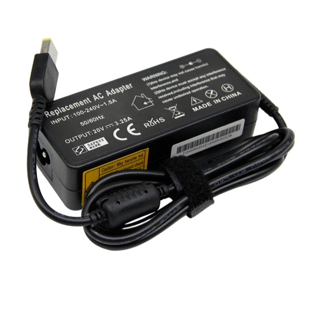 20V3.25A 65w G400 квадратный рот AC зарядное устройство для ноутбука адаптер питания