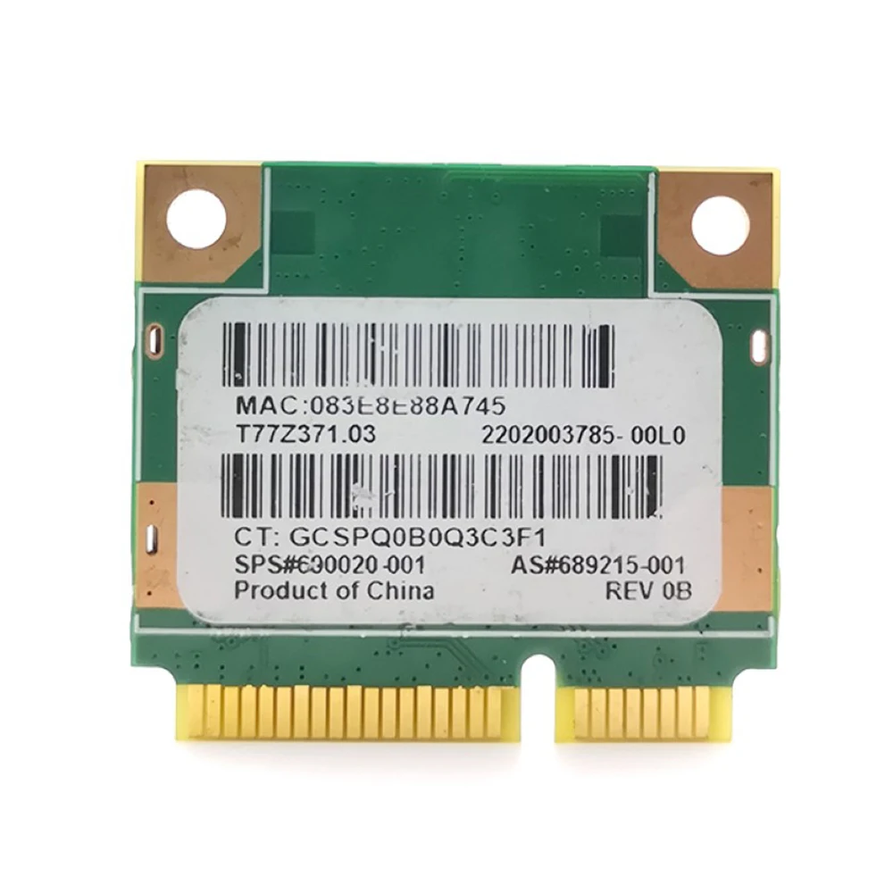 Беспроводная сетевая карта RT3290 2 4 ГГц 150 Мбит/с 802.11b/G/N PCIE Wlan Wi-Fi BT WIFI адаптер для HP