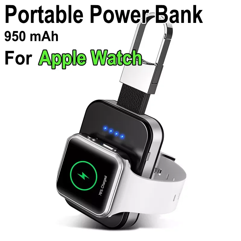 

2023New QI Magnetic Wireless Power Bank For Apple Watch 7 SE 6 5 4 3 LED Display Fast Charging Portable External Battery Mini Po