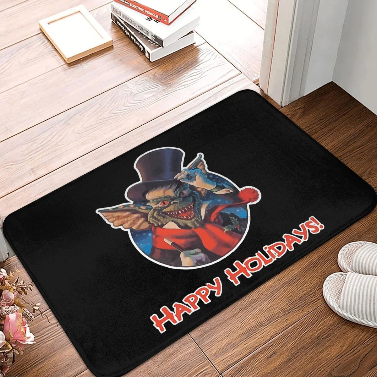 

Gremlins Mogwai Gizmo Film Bath Non-Slip Carpet Christmas Living Room Mat Entrance Door Doormat Floor Decoration Rug