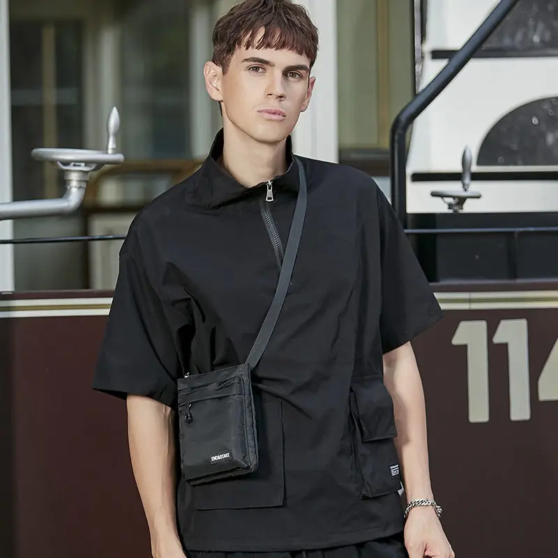 Summer Spring Nylon Crossbody Bag Men's Simple Leisure Crossbody Bag New Sports Small Shoulder Bag Bag