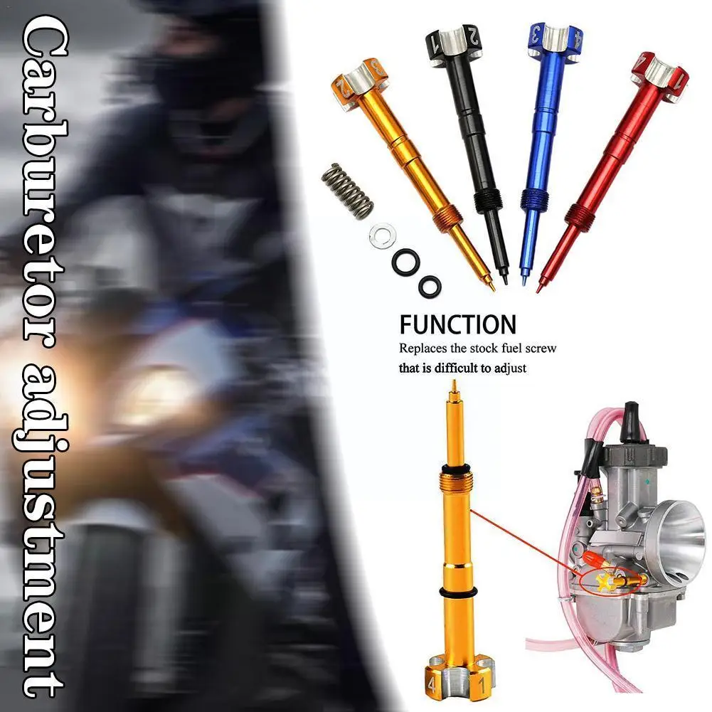 

For Motorcycle ATV Keihin FCR MX Carbs Carby Motor 4 Stroke Easy Adjustment Air Carburetor Fuel Mixing Screw For Honda Yama B8G2