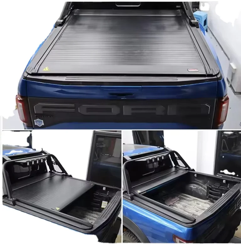 Фото DLS Пикап-кровать с ручной коробкой, выдвижной чехол Tonneau для Toyota Hilux/Revo 2015 года выпуска (Sr5 J Deck с передним ограждением) K46A №5